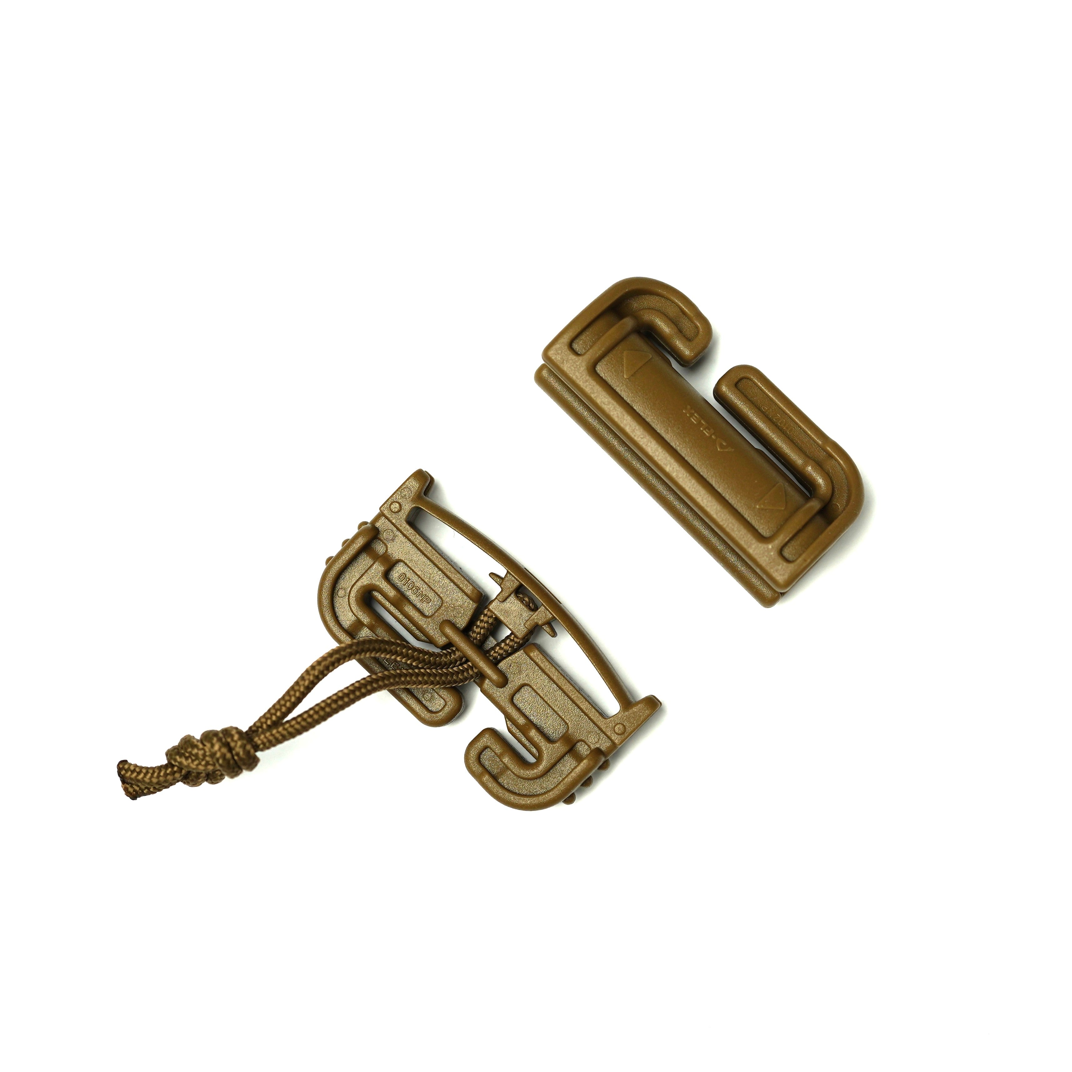 Duraflex Quick Release Tubes V2 1.5" /38mm Split Bar Single Slot Coyote Brown