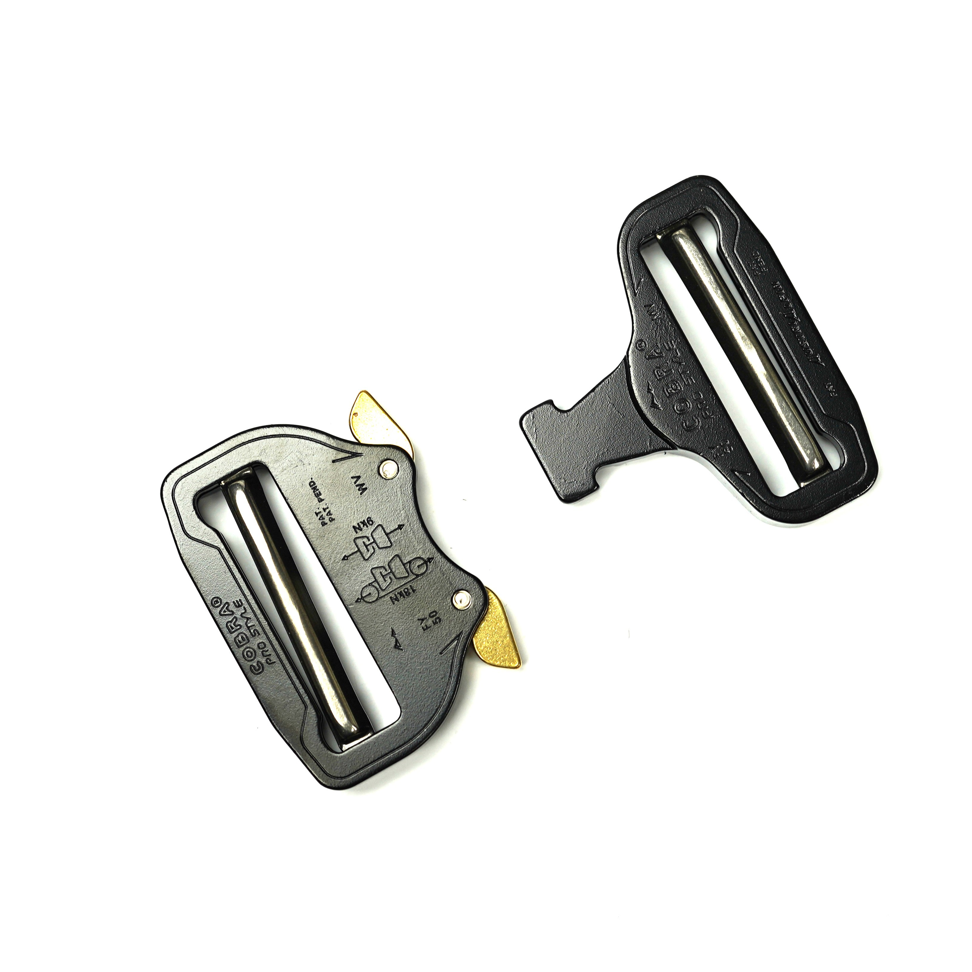 AustriAlpin COBRA 50mm / 2" Cobra Buckle Dual Adjustable Black XL Clips