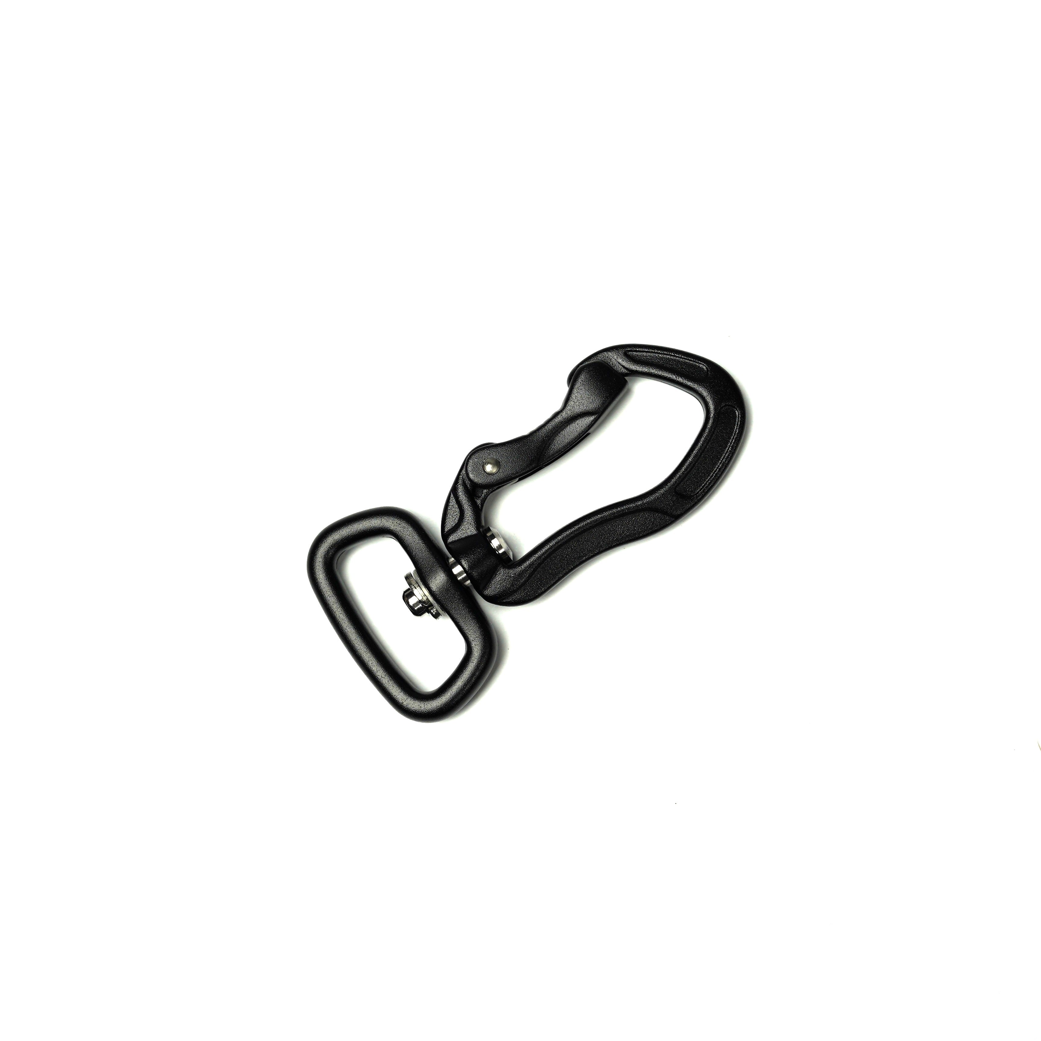 M8Tex Aluminium Carabiner 71mm/25mm Deluxe - Black