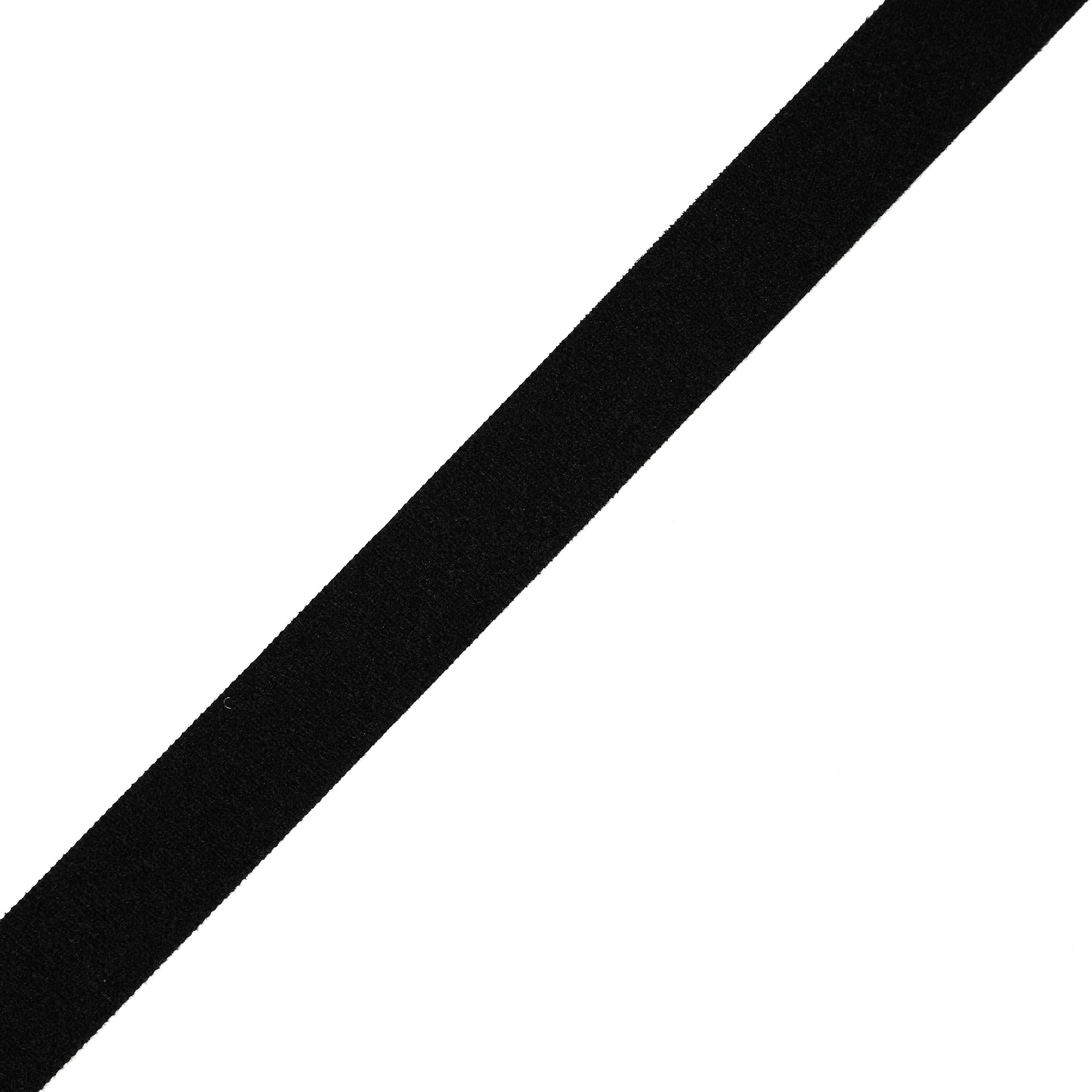 2" / 50mm Double Sided Hook and Loop Black per Metre