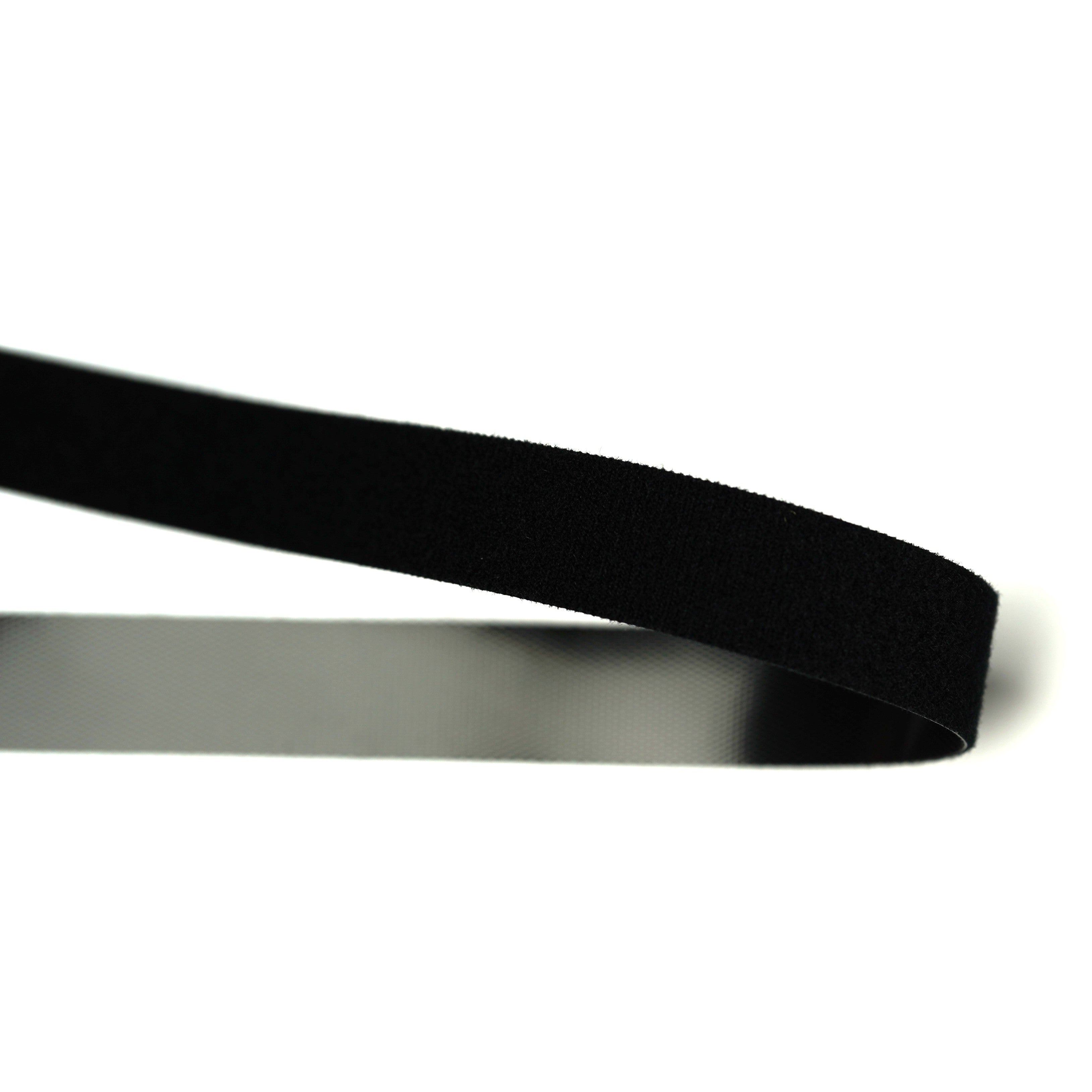 1" / 25mm Double Sided Hook and Loop Black per Metre