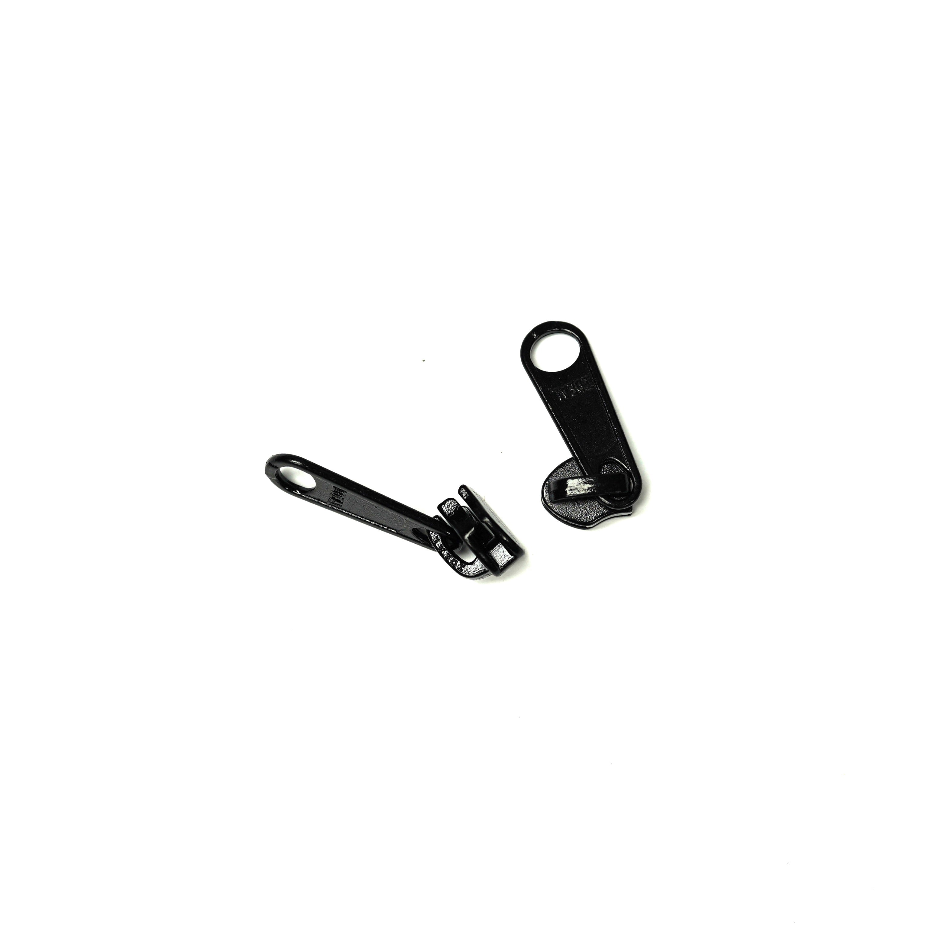 #5 IDEAL Black Zipper Pull With Pull Tab