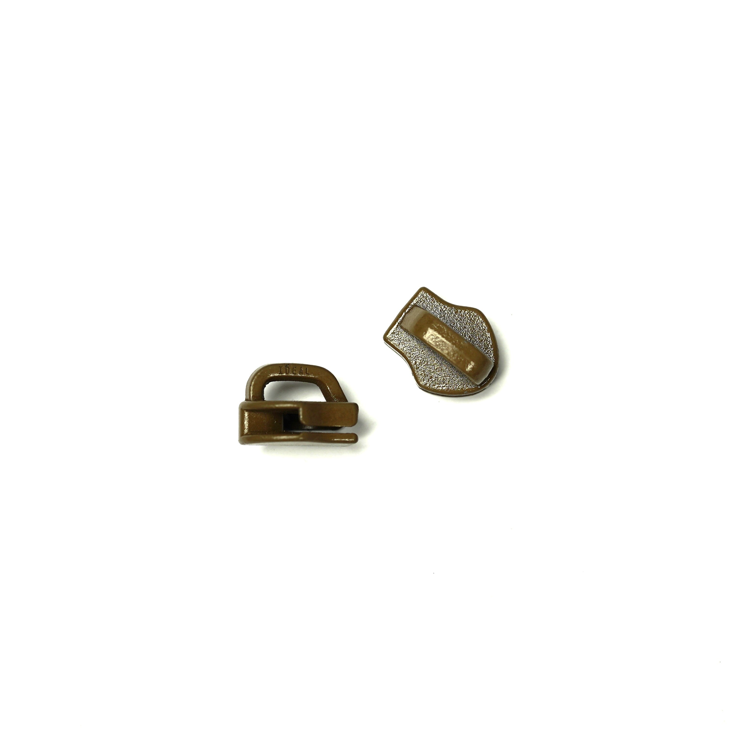 #10 IDEAL Coyote Brown Zipper Pull Closed Bale