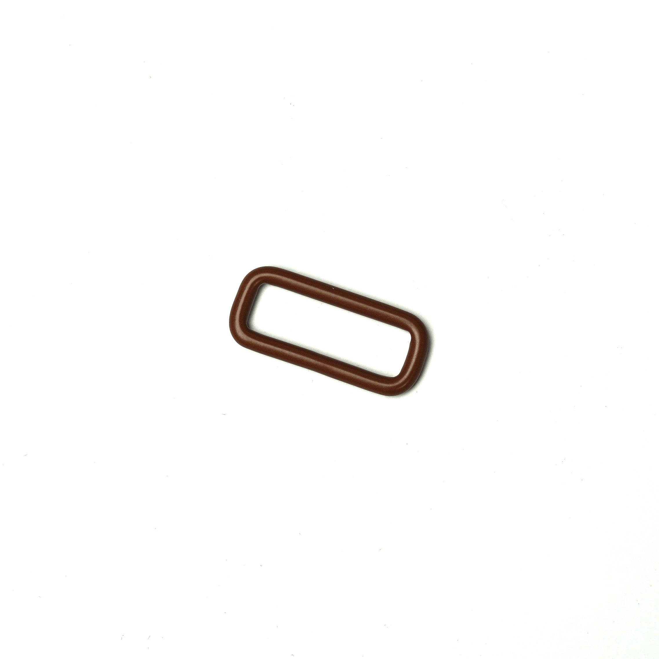 M8Tex Metal Rectangular Loop 25mm x 8mm Brown
