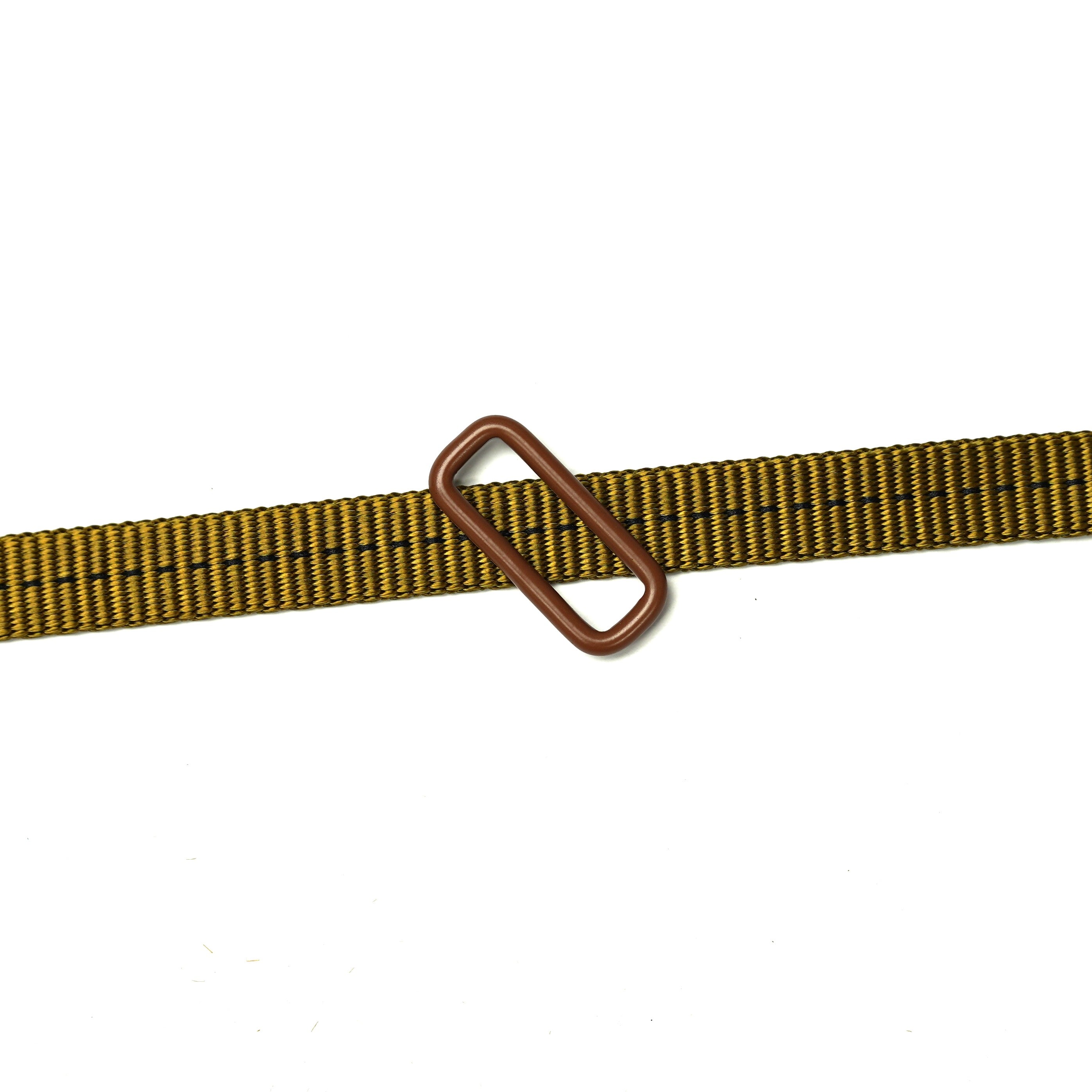 M8Tex Metal Rectangular Loop 25mm x 8mm Brown