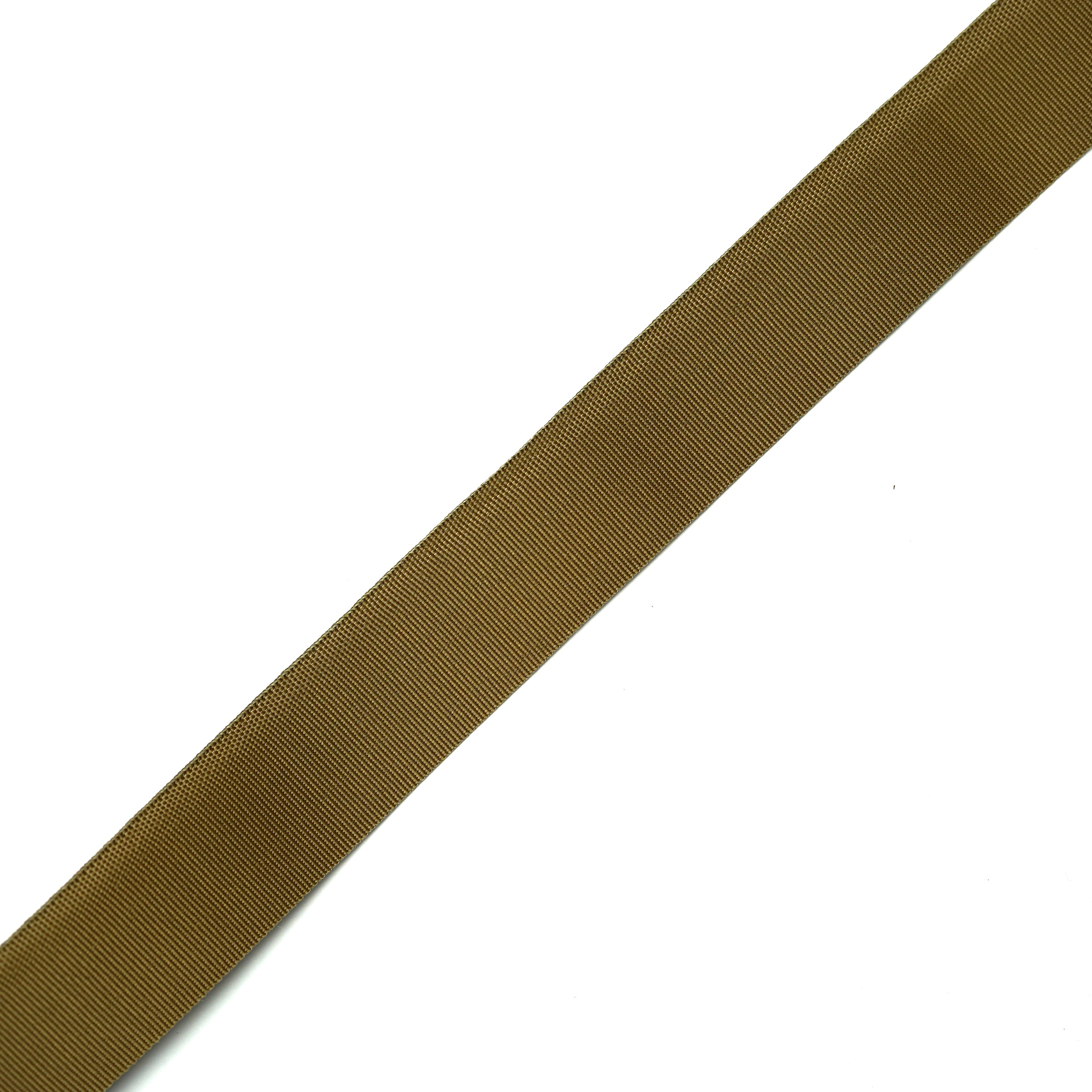 MIL-T-5038 Nylon Grosgrain Binding 1" Coyote Brown