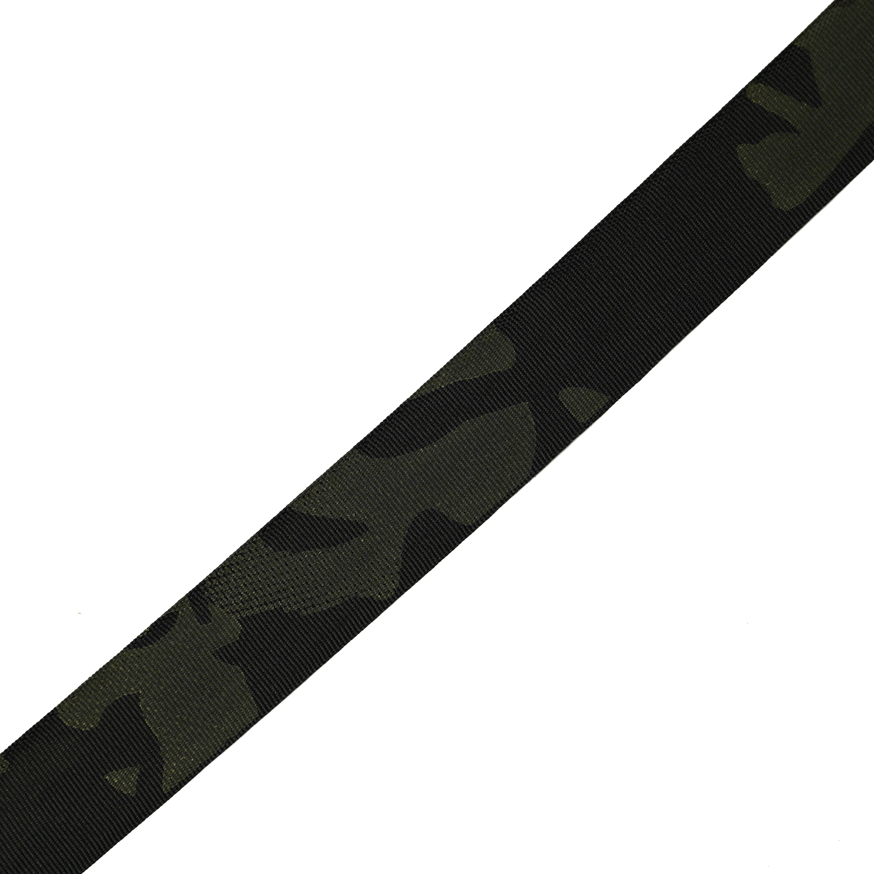 MIL-T-5038 Nylon Grosgrain Binding 1" Multicam Black