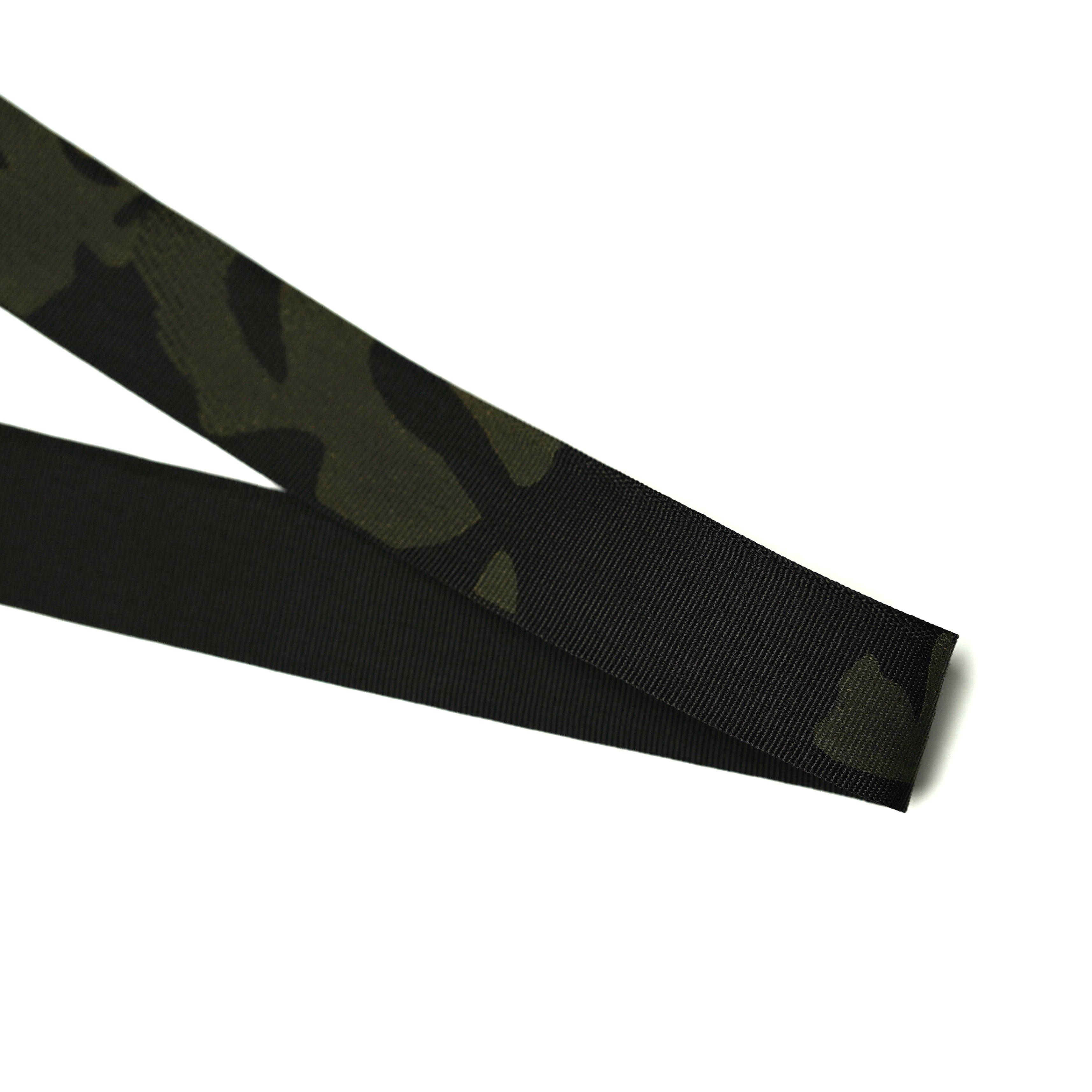 MIL-T-5038 Nylon Grosgrain Binding 1" Multicam Black