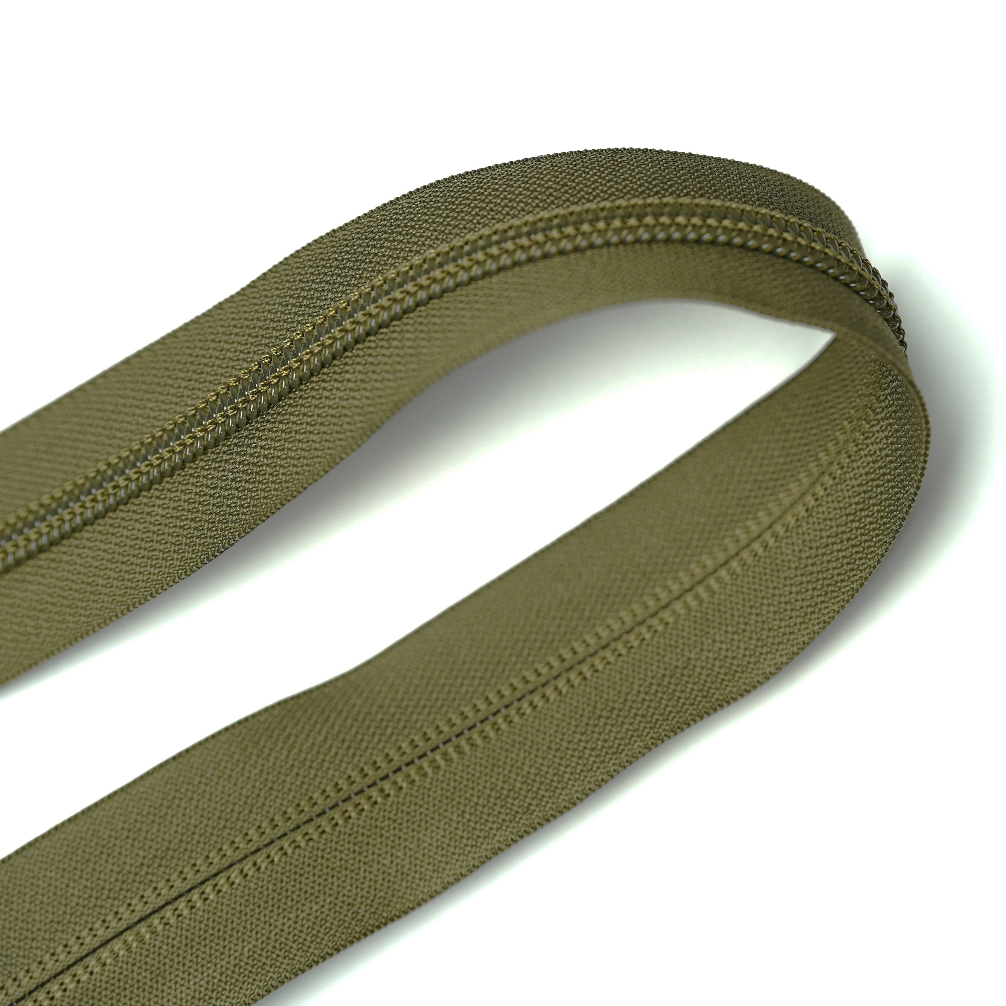 IDEAL #9 Mil-Spec Continuous Coil Zipper Ranger Green per Metre