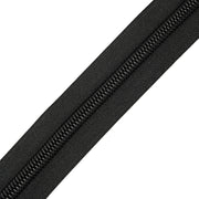 M8Tex #10 Black Continuous Spiral Zipper per Metre