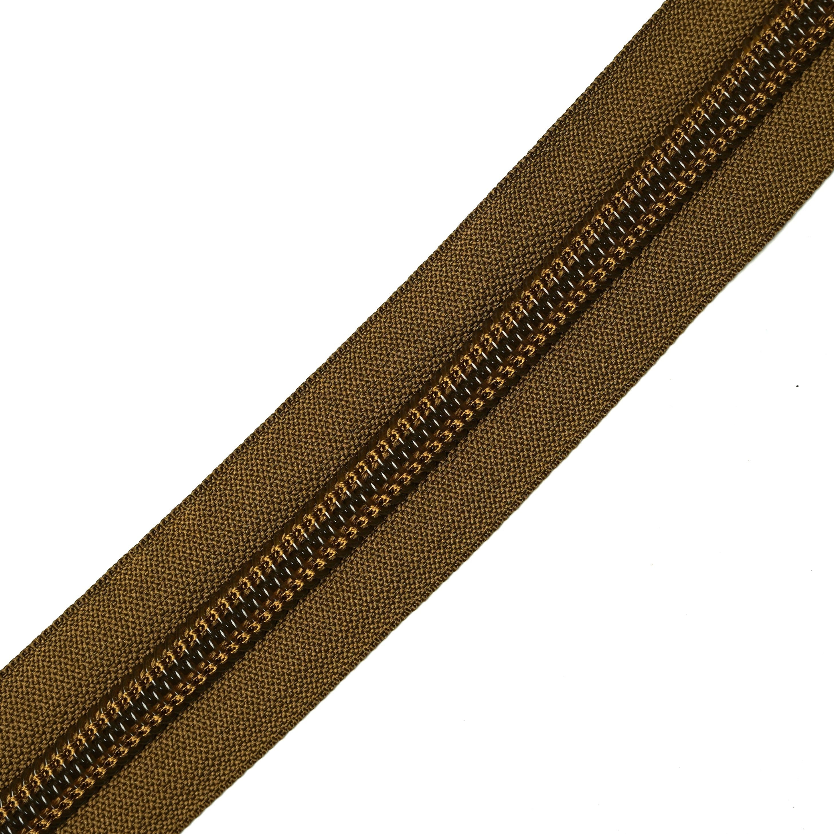 IDEAL #10 Mil-Spec Continuous Coil Zipper Marpat Coyote Brown per Metre