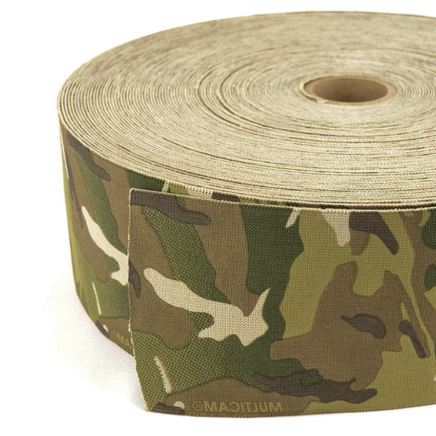 Multicam Double Sided Elastic " / 100mm per Metre