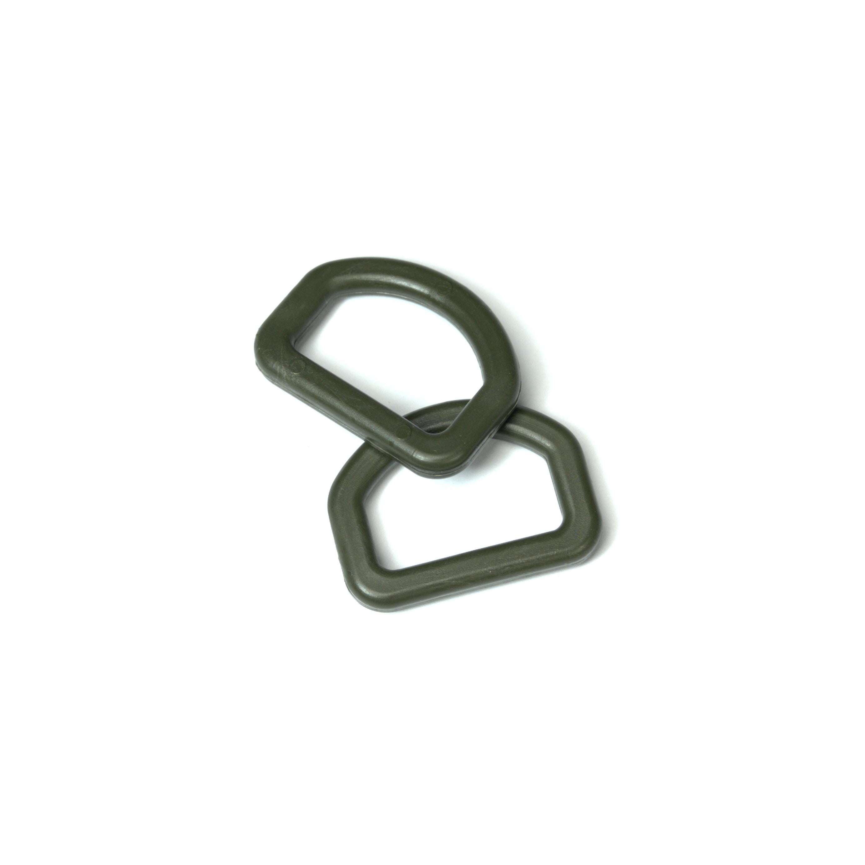 M8Tex 25mm Plastic D-Ring Ranger Green 5pcs