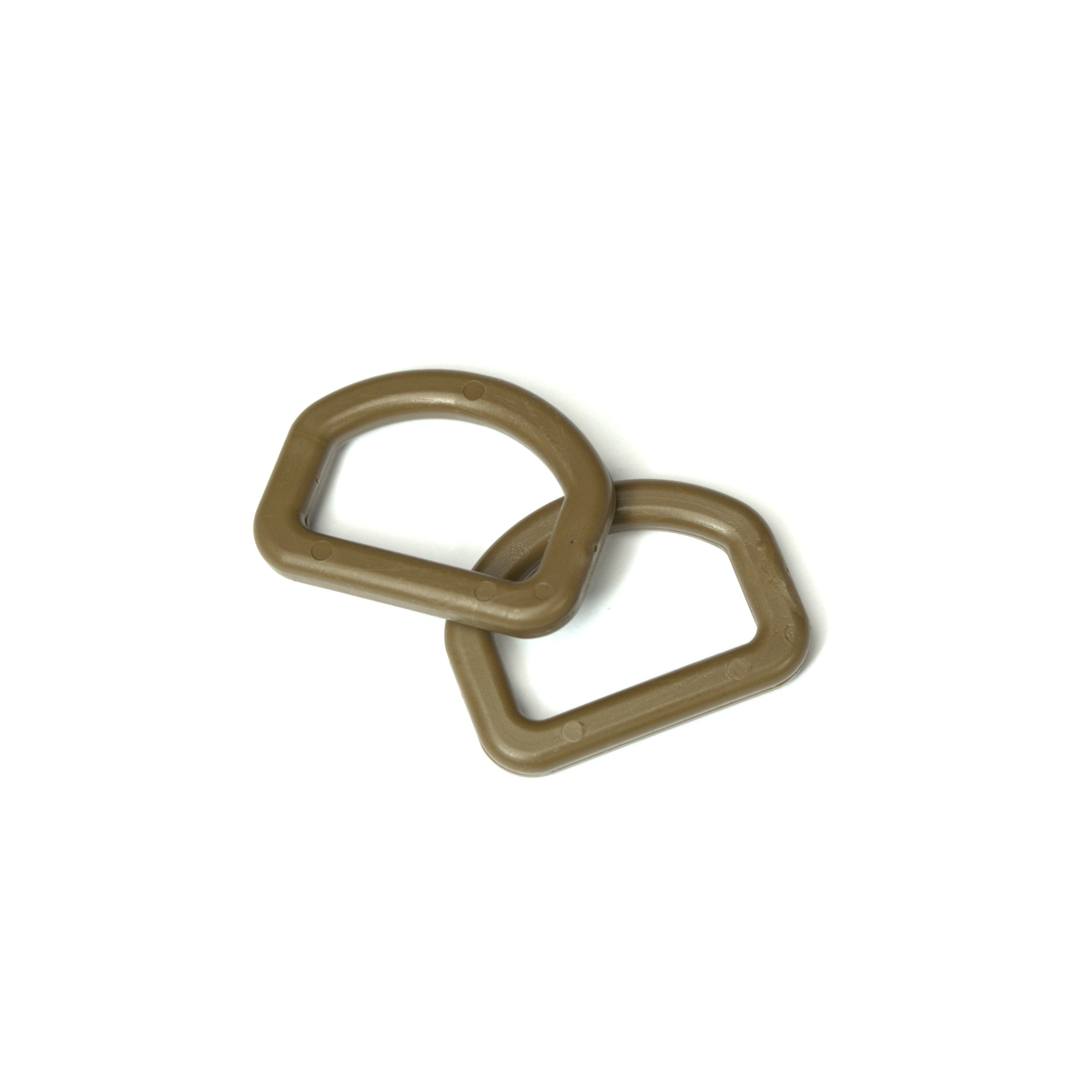 M8Tex 25mm Plastic D-Ring Coyote Brown 5pcs