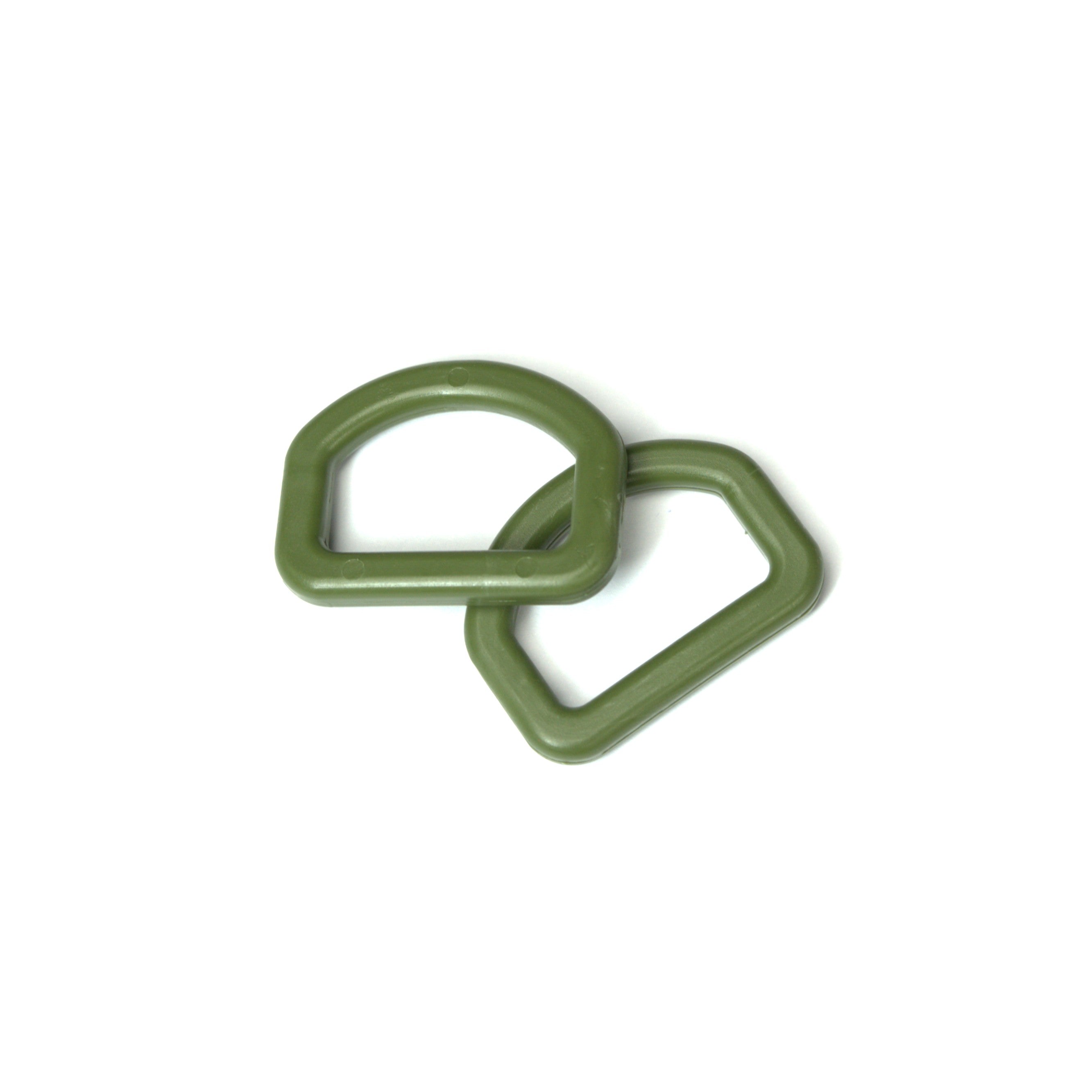 M8Tex 25mm Plastic D-Ring Olive Drab 5pcs