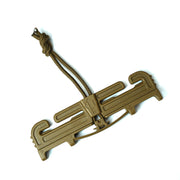 Duraflex Quick Attach Split Bar QR Buckle / Tubes V2 - Double Slot Male Only Coyote Brown