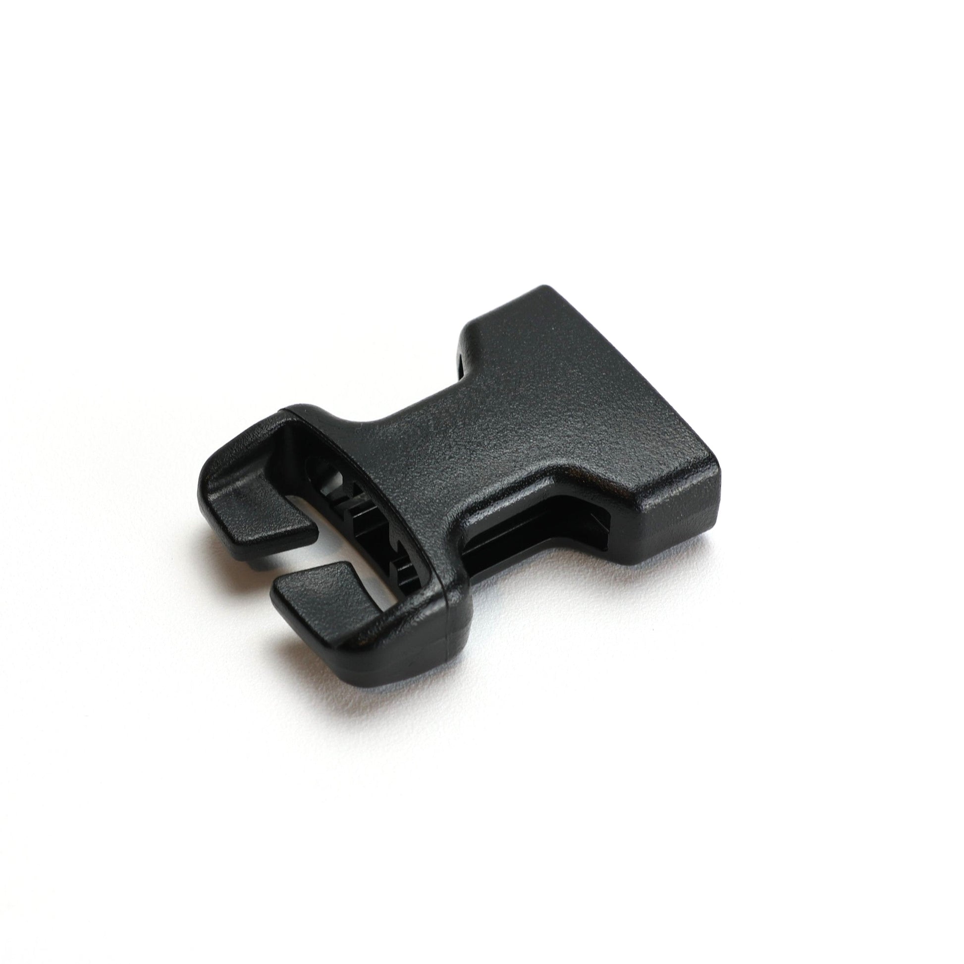 Black female buckle on white background