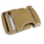 Brown buckle on white background