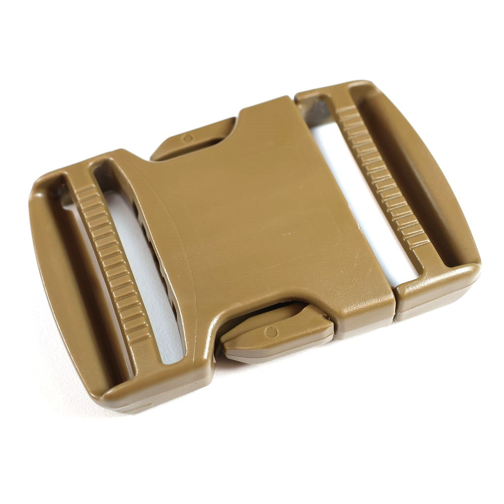 Brown buckle on white background