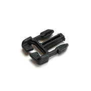 Male black buckle on white background