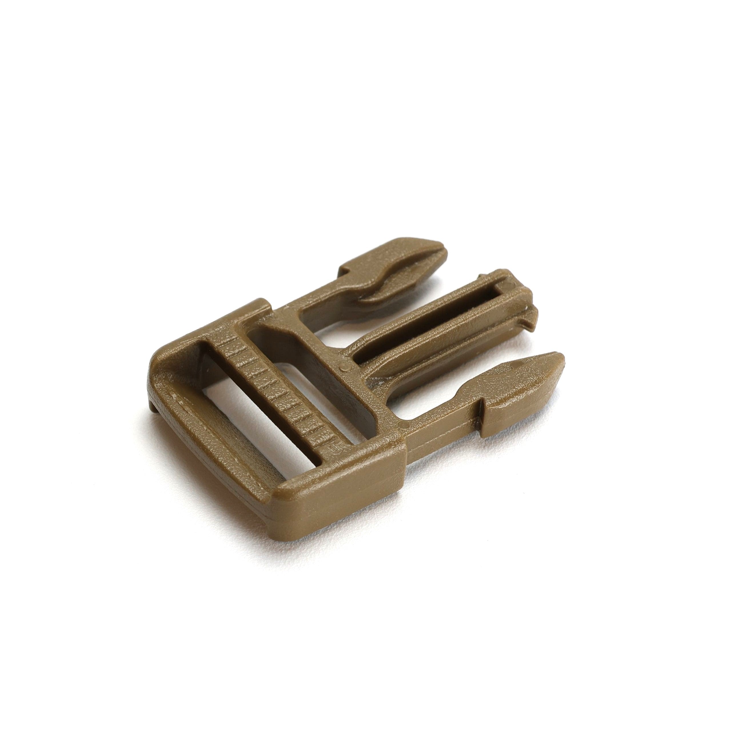 Brown male buckle on white background