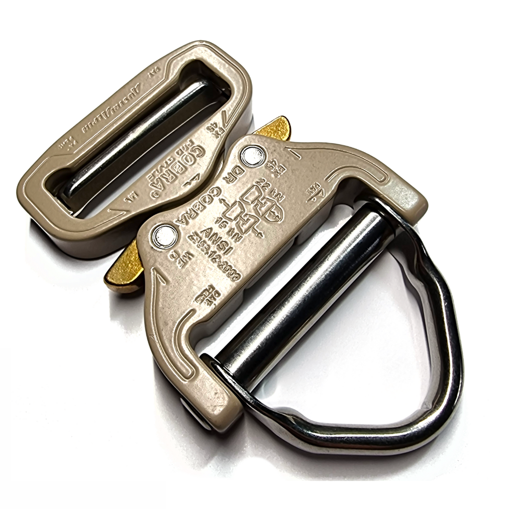 AustriAlpin COBRA 45mm / 1.75" Cobra Buckle Sand w/D-Ring & XL Clips