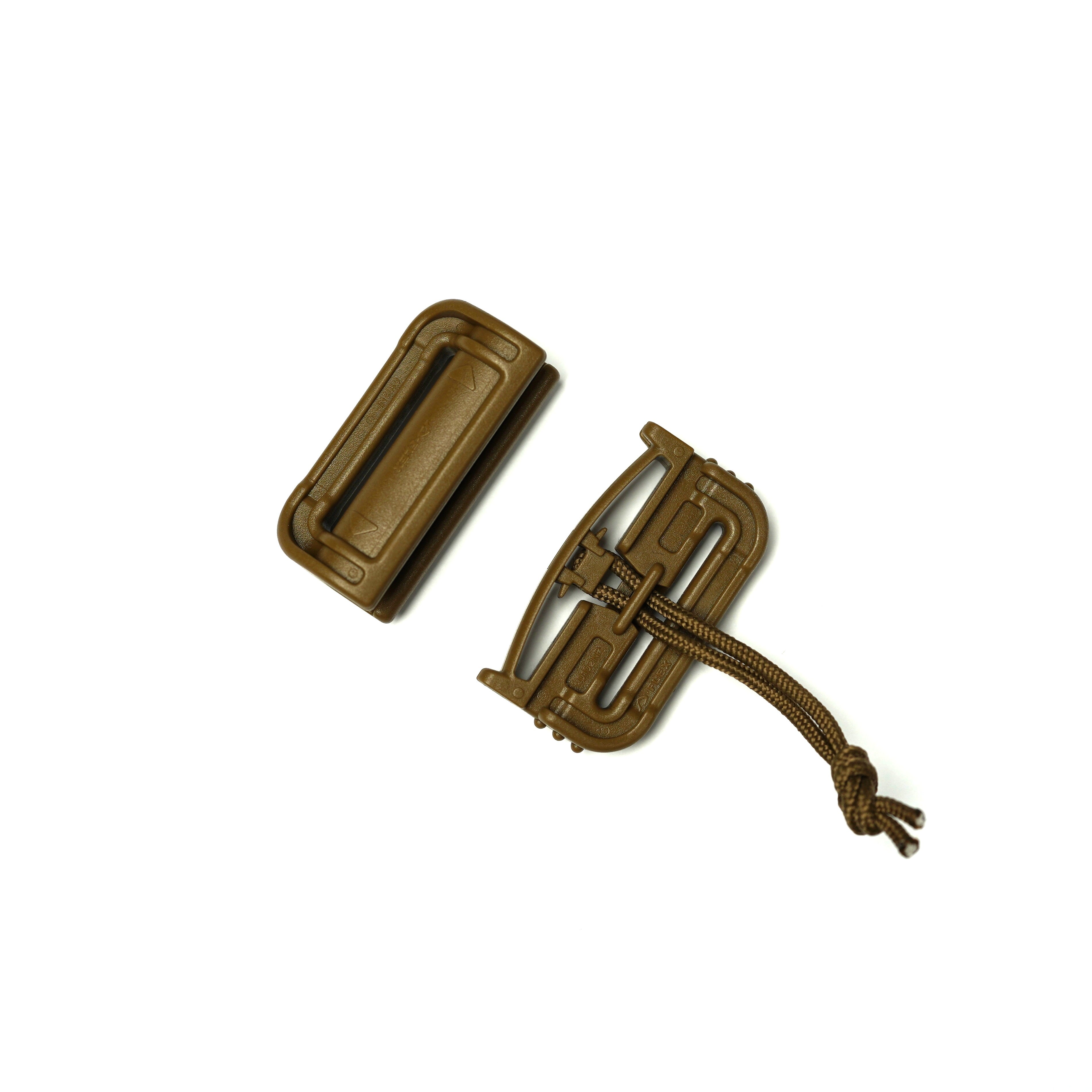 Duraflex Quick Release Tubes V2 1.5" /38mm Single Slot Coyote Brown