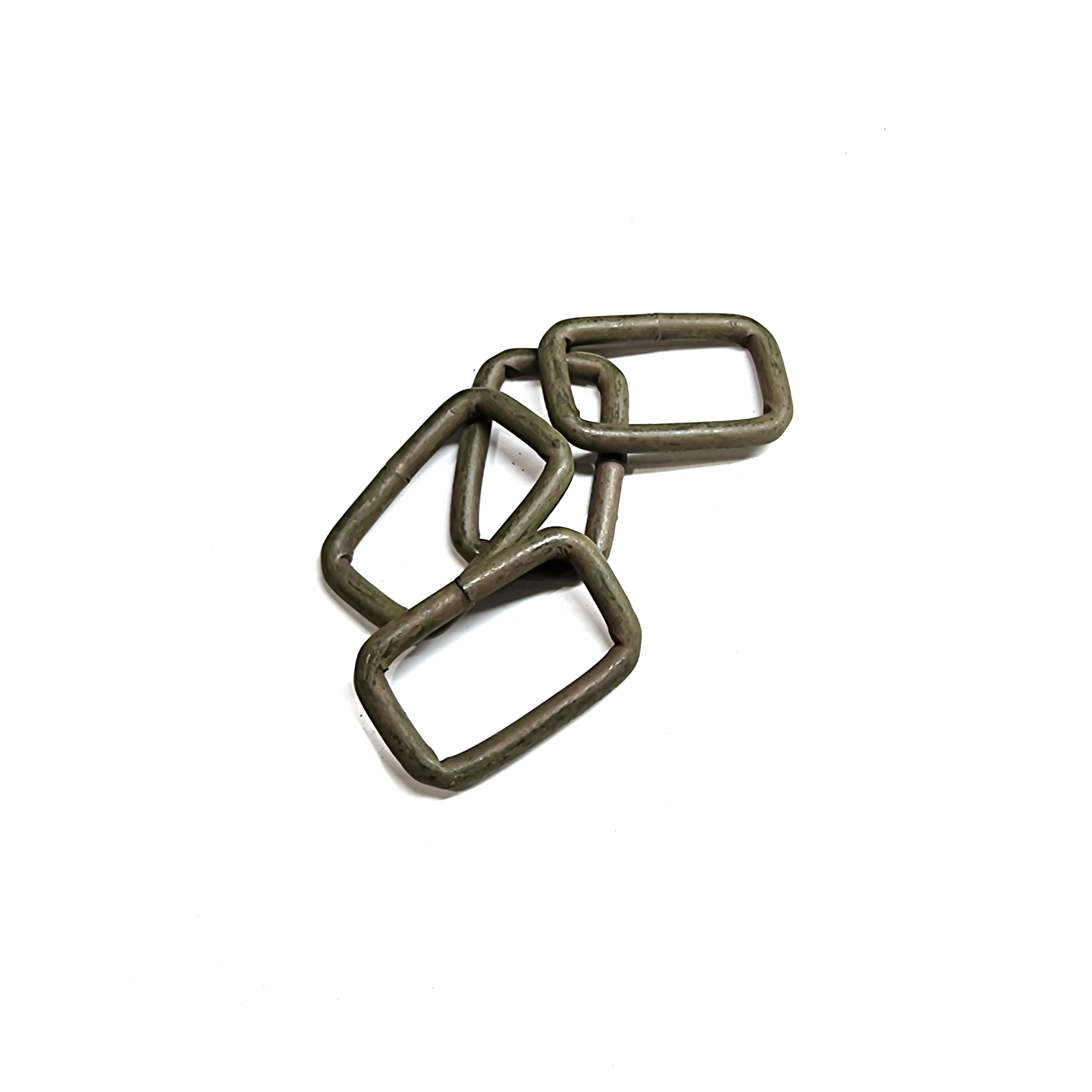 M8Tex Metal Rectangular Loop 25mm x 12.5mm Tan