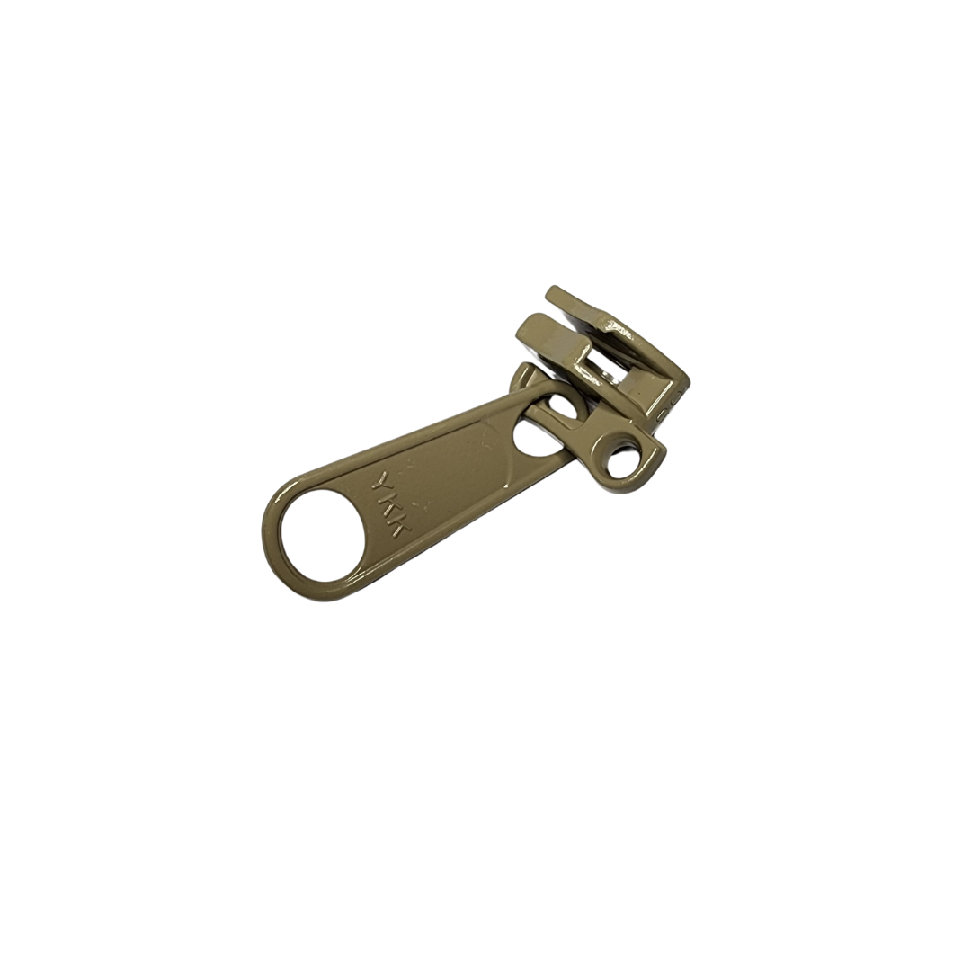 #10 YKK Zipper Pull Lockable With Pull Tab Tan 499