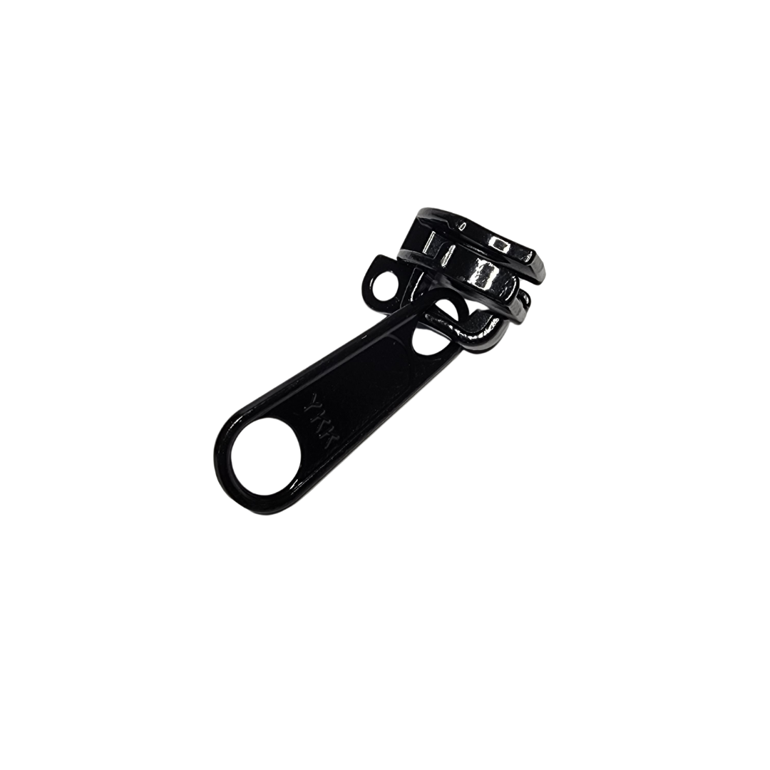 #10 YKK Zipper Pull Lockable With Pull Tab Black