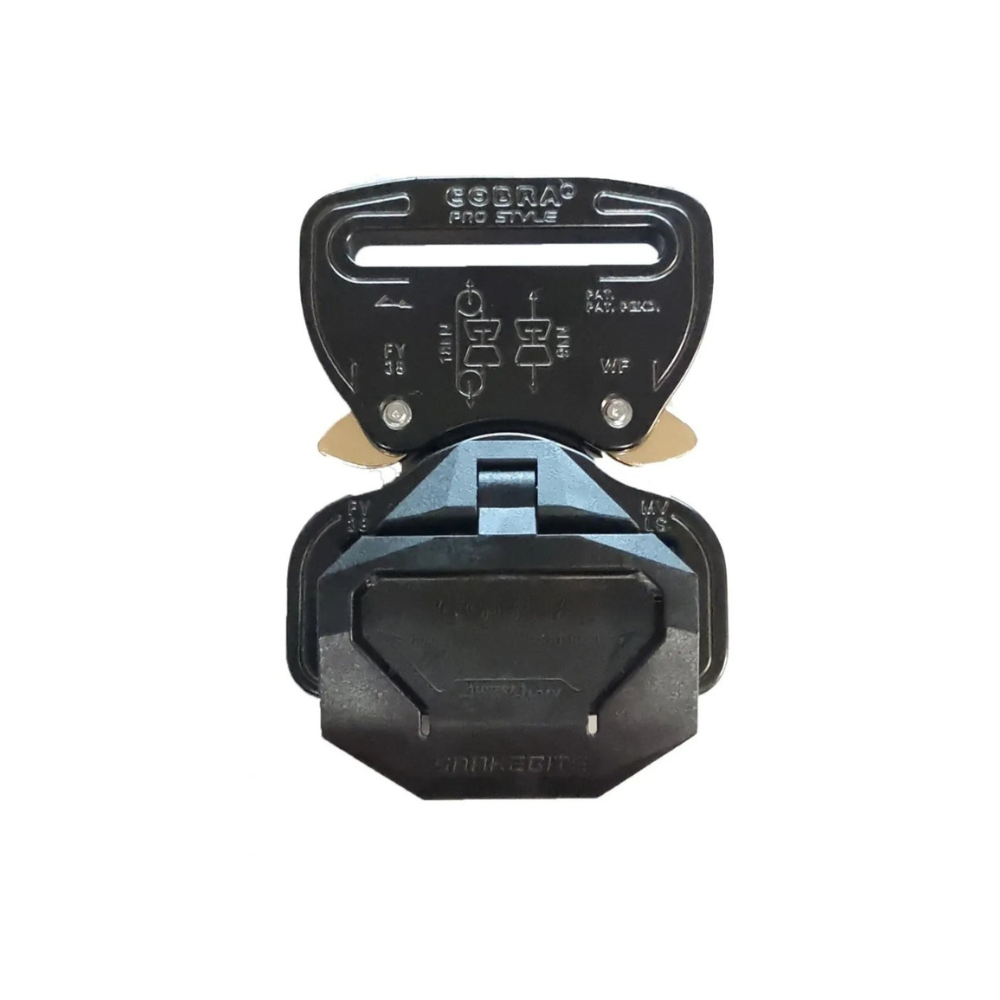 AustriAlpin 38mm / 1.5" Cobra Pro Style Snakebite Buckle Black
